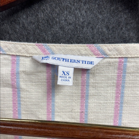 Southern Tide Pink and Cream Striped Garment Dress - Picture 2 of 6